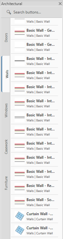 Architectural palette sample